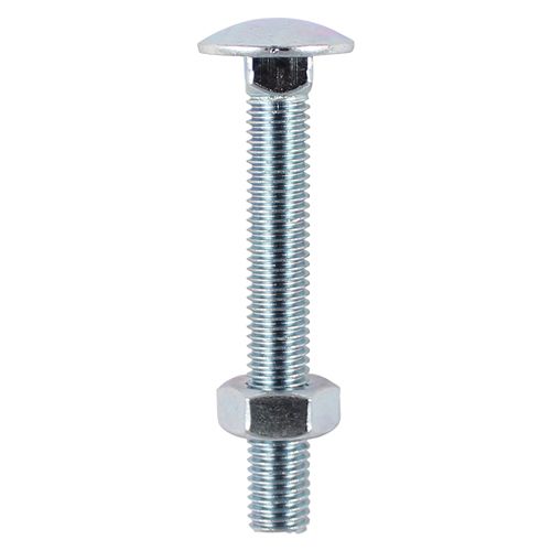 Carriage Bolt c/w Nut M12 x 200mm (Box of 10)