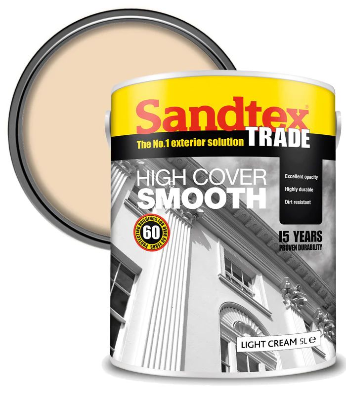 Sandtex Highcover Smooth Light Cream 5L