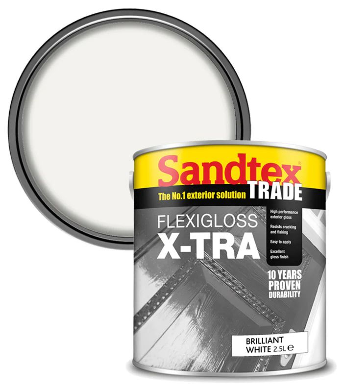 Sandtex Flexigloss X-Tra Brilliant White 2.5L