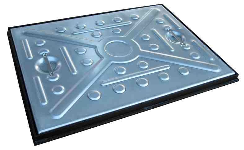 EJ 600x450mm Galvanised Solid Top MHC & Poly Frame 5T