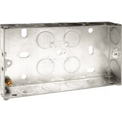 Steel Knockout Box - 2 Gang 25mm