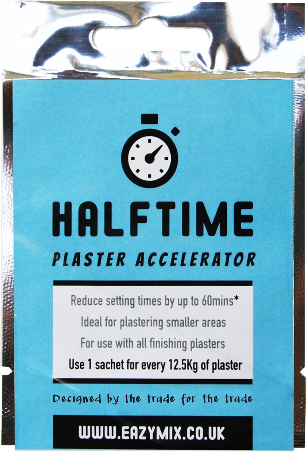 Halftime Plaster Accelerator - 1 sachet for every 12.5Kg of plaster