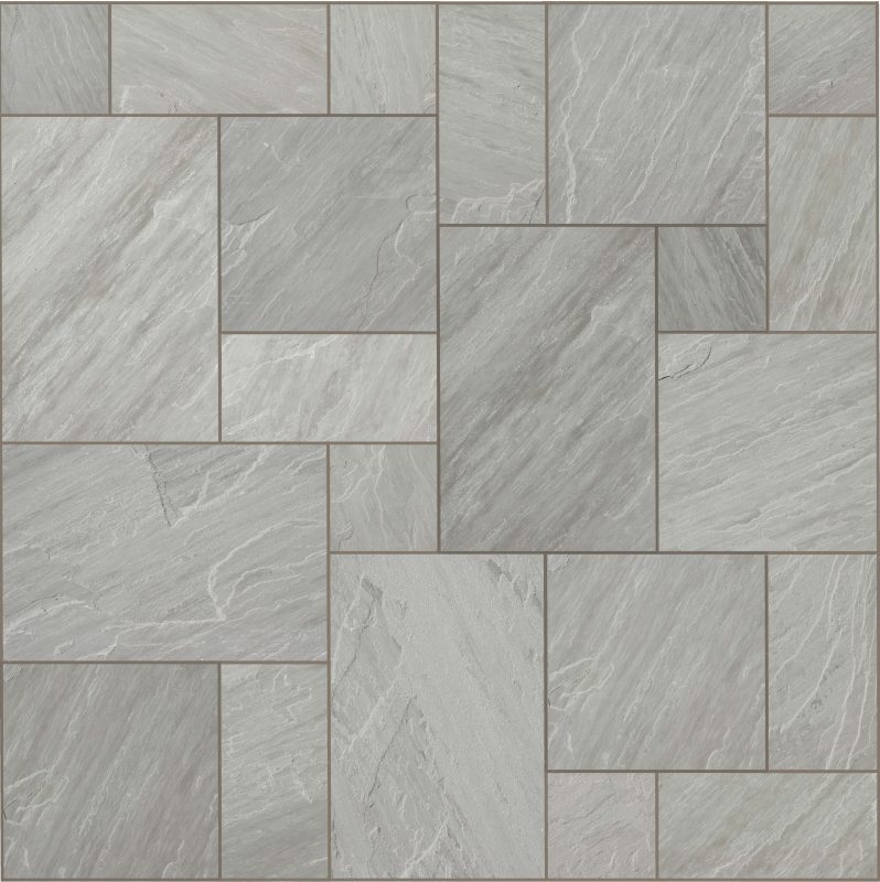 Indian Sandstone Calibrated - Kandla Grey Patio Pack |22mm| |15.25m²|