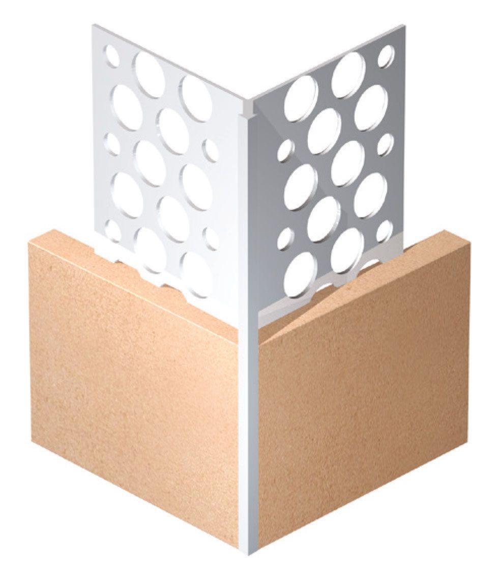 Expamet White 15mm Plastic Angle Bead 3000mm (PAB015F3000)