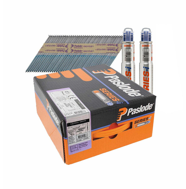 Paslode 3.1MM X 90MM Galv-Plus Smooth Nail Fuel Pack For 360XI IM360CI (2200 + 2 FUEL CELLS)