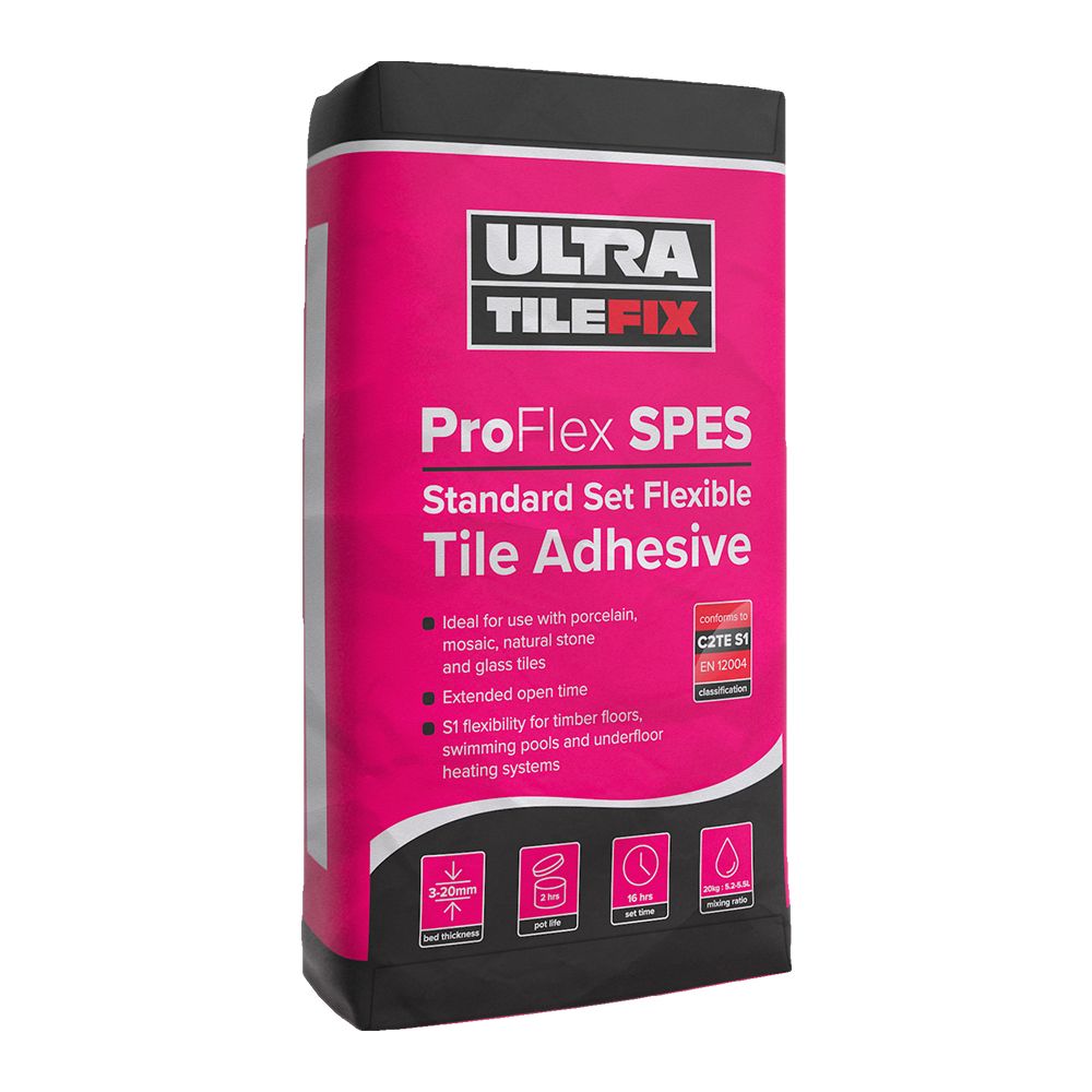 Pro Flex Standard Tile Adhesive 20kg White - (Pink Bag)