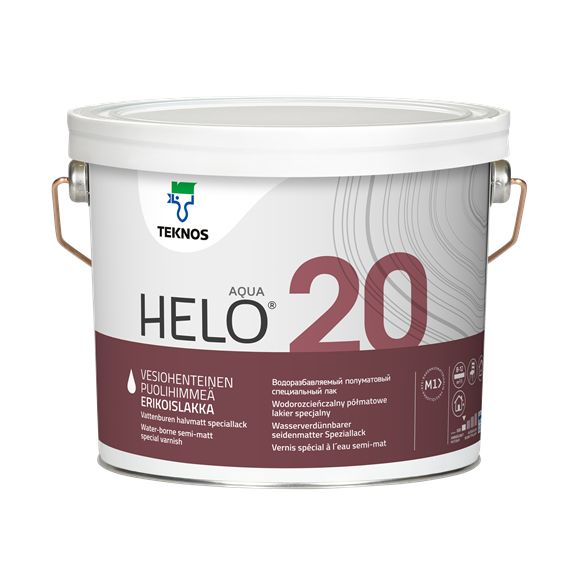 Teknos Helo Aqua 20 Special Clear Varnish 0.9L